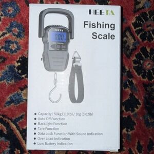 HEETA Fish Scale with Backlit LCD Display 110 Lb Brand New In Box